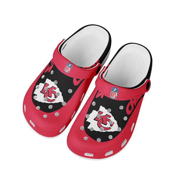 Men's Kansas City Chiefs Bayaband Clog Shoes 001 Men's Kansas City Chiefs Bayaband Clog Shoes 001